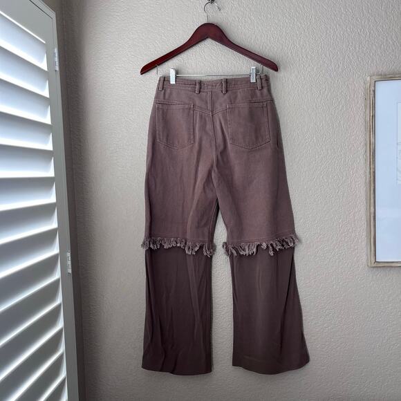Christopher Esber Deconstructed Splice Pants Walnut Brown 6 Women’s - Picture 7 of 10